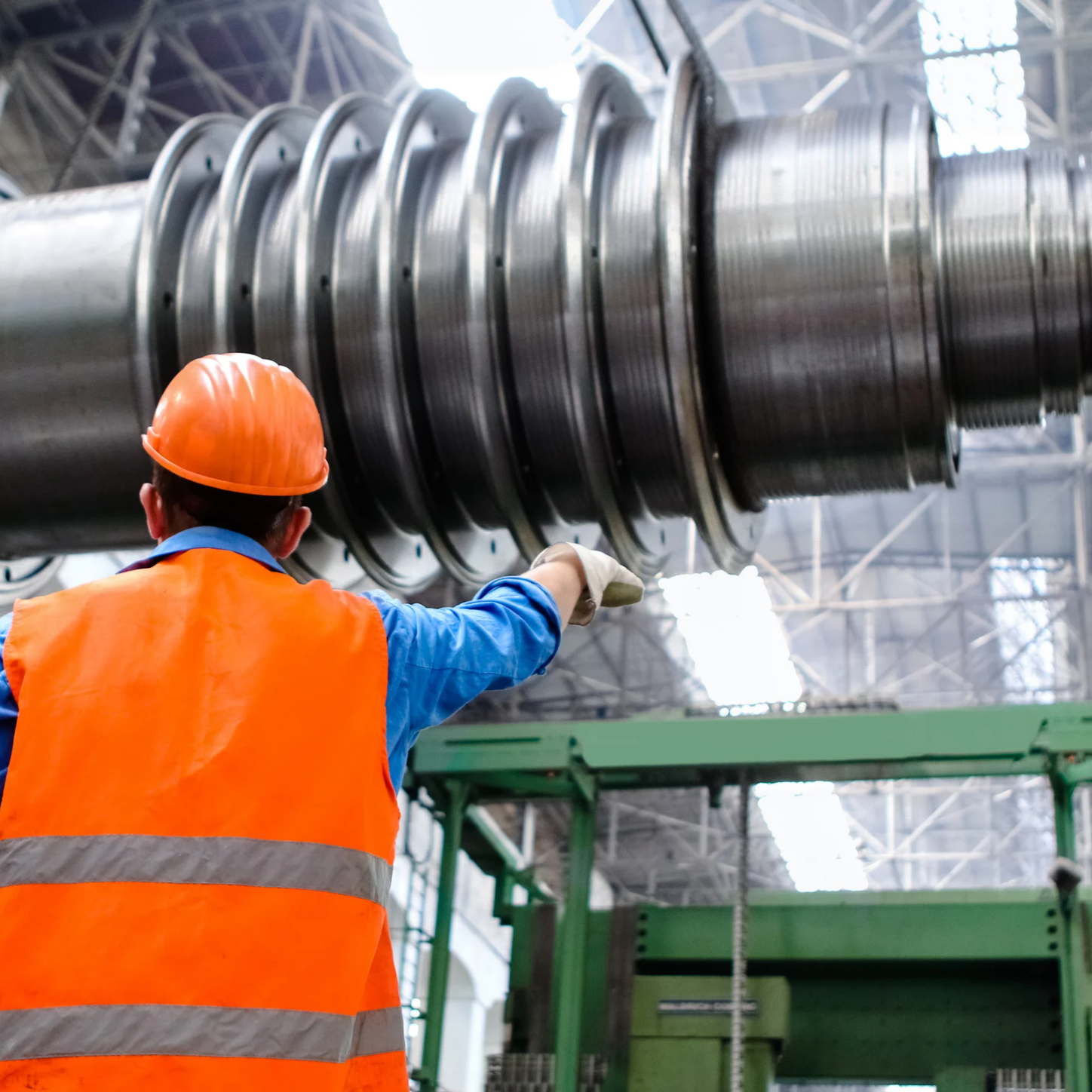 operator of heavy machinery in industrial setting