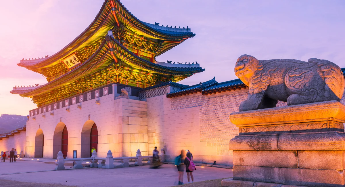 Gyeongbok palace in Seoul City, South Korea.