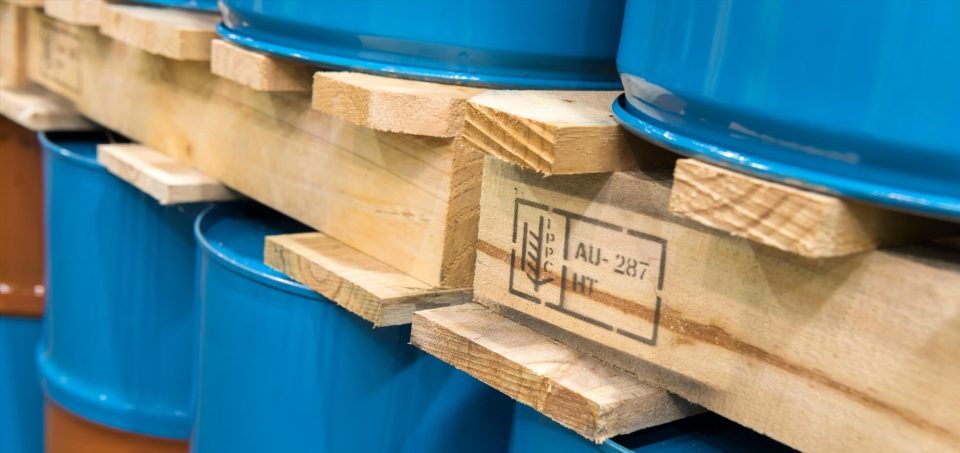 pallet with ispm15 pallet australian mark