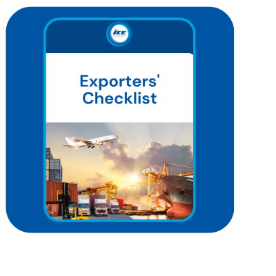 Exporters' Checklist ICE International Cargo Express