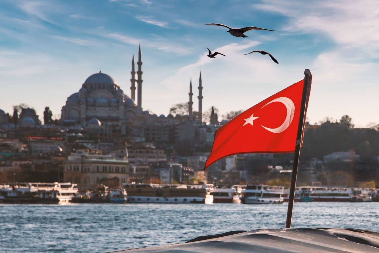 Turkey country with flag