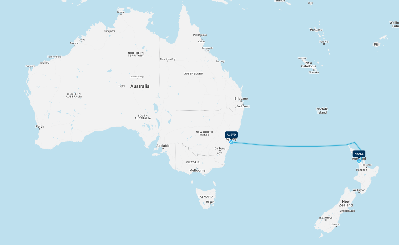 AU-NZ trade lane