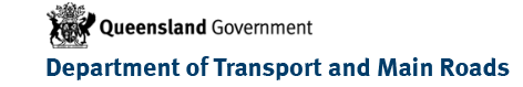 Queensland Department of Transport and Main Roads logo