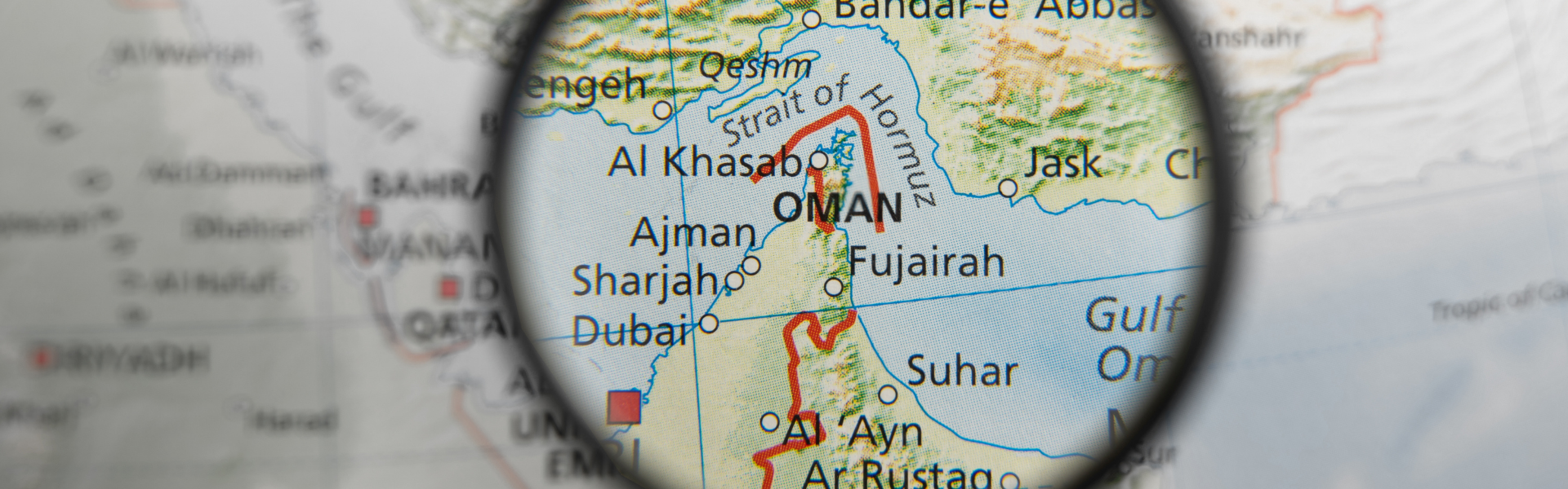 straight of hormuz map