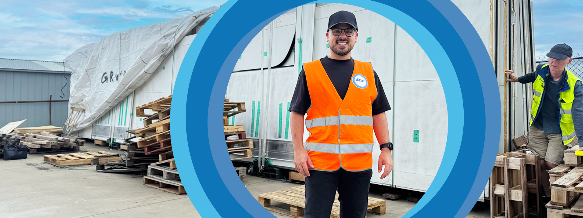 ICE's project cargo specialist on site coordinating international shipment