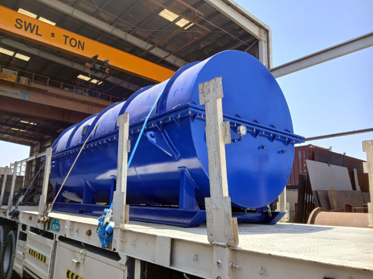 freight during transit - oversized piece of machinery